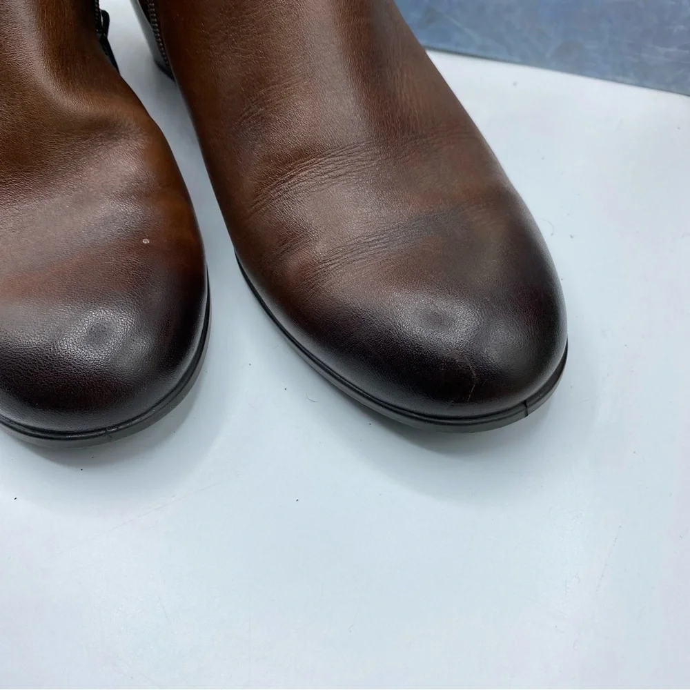 Ecco Sz‎ 39 (8-8.5) Brown Leather Booties
